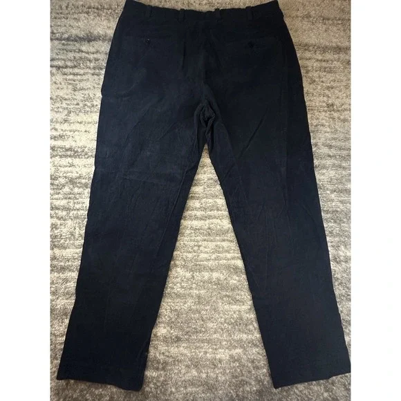 Brooks Brothers Clark Pants Mens Size 38x30 Corduroy Navy Blue Flat Front - Picture 11 of 13